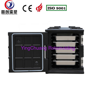購入 YINGCHUANG OEM 75L ブラックハンドルタイプ回転成形断熱ボックス、厚い PU フォームホット & コールド保持 GN パン食品輸送キャビネットケータリング食堂セントラルキッチン用 オンライン製造