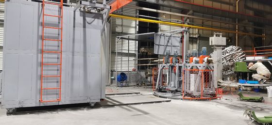 購入 水漕、浮遊物および冷却装置の製造のためのコンベヤーの回転成形機 online manufacture