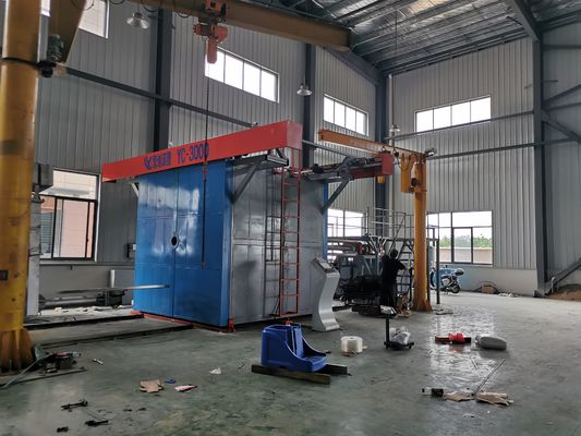 購入 水槽用の高容量PLC制御システムシャトル回転成形機 online manufacture