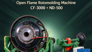 Yingchuang CF-3000 & ND-500 直火回転成形セット |満水タンクと蓋に対応した機械