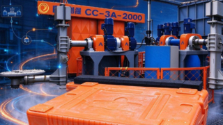CC-3A-2000 タレット回転成形機 | 1 台のマシンでよりクーラーの本体と蓋を生産 |インチュアン